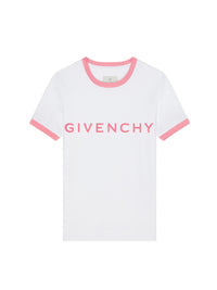 T-shirt slim Givenchy archetype - Blanc & Rose