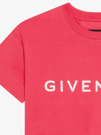 T-shirt cropped Givenchy Archetype - Raspberry