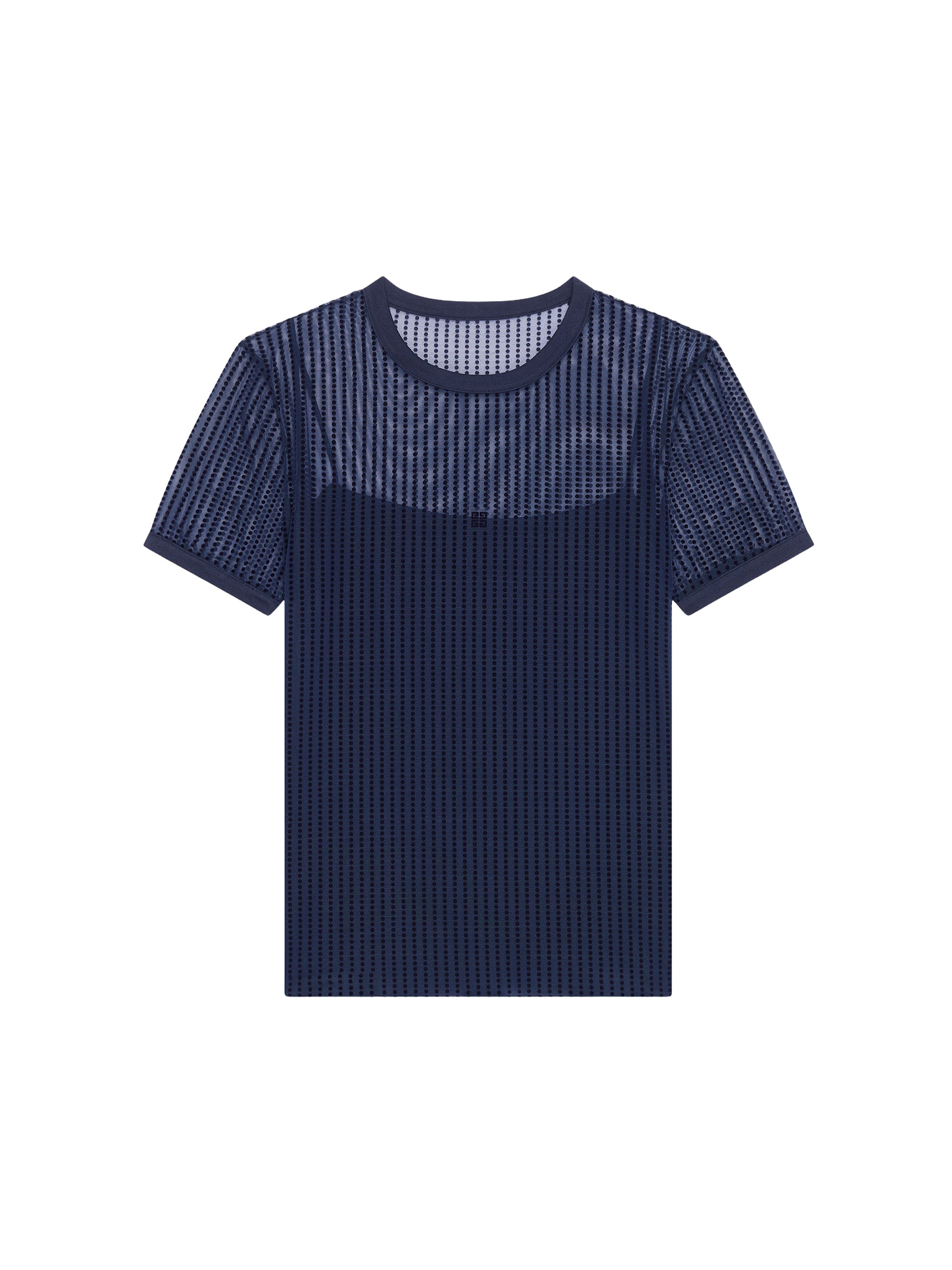 T-shirt Ringer en tulle 4G - Navy