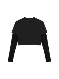 T-shirt court manches longues - Black