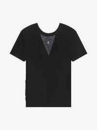 DRAOED BACK FITTED T-SHIRT