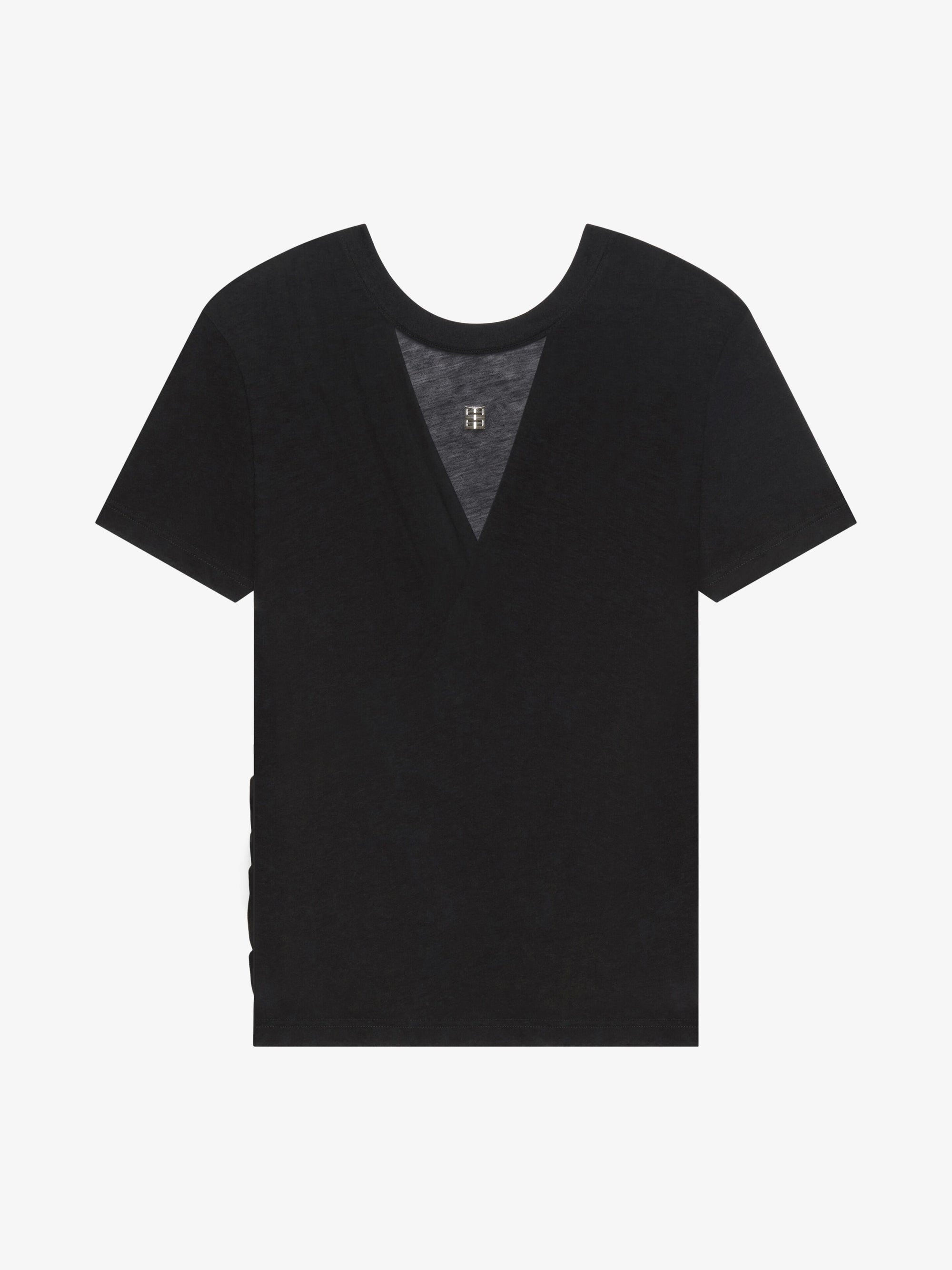 DRAOED BACK FITTED T-SHIRT