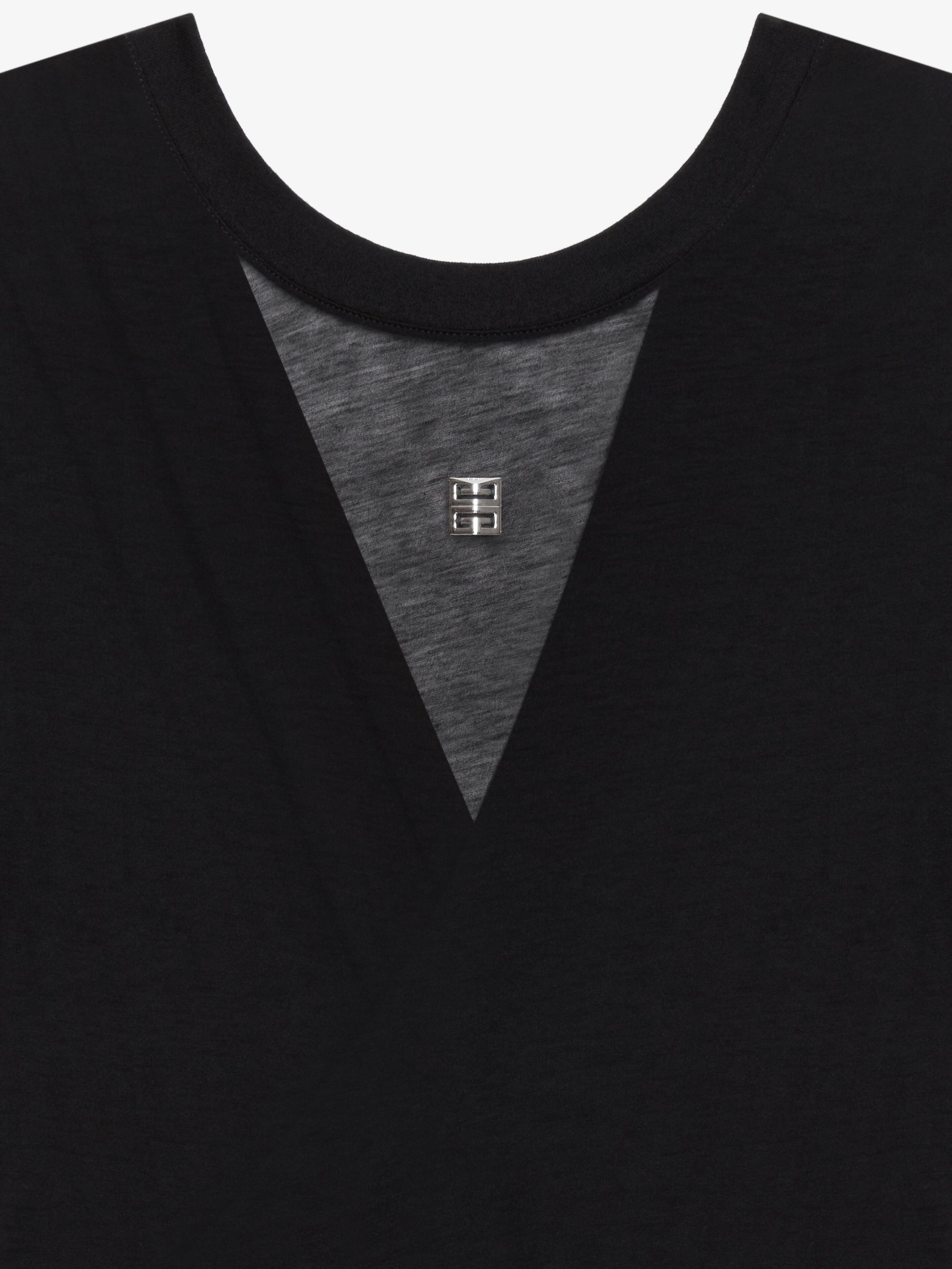 DRAOED BACK FITTED T-SHIRT