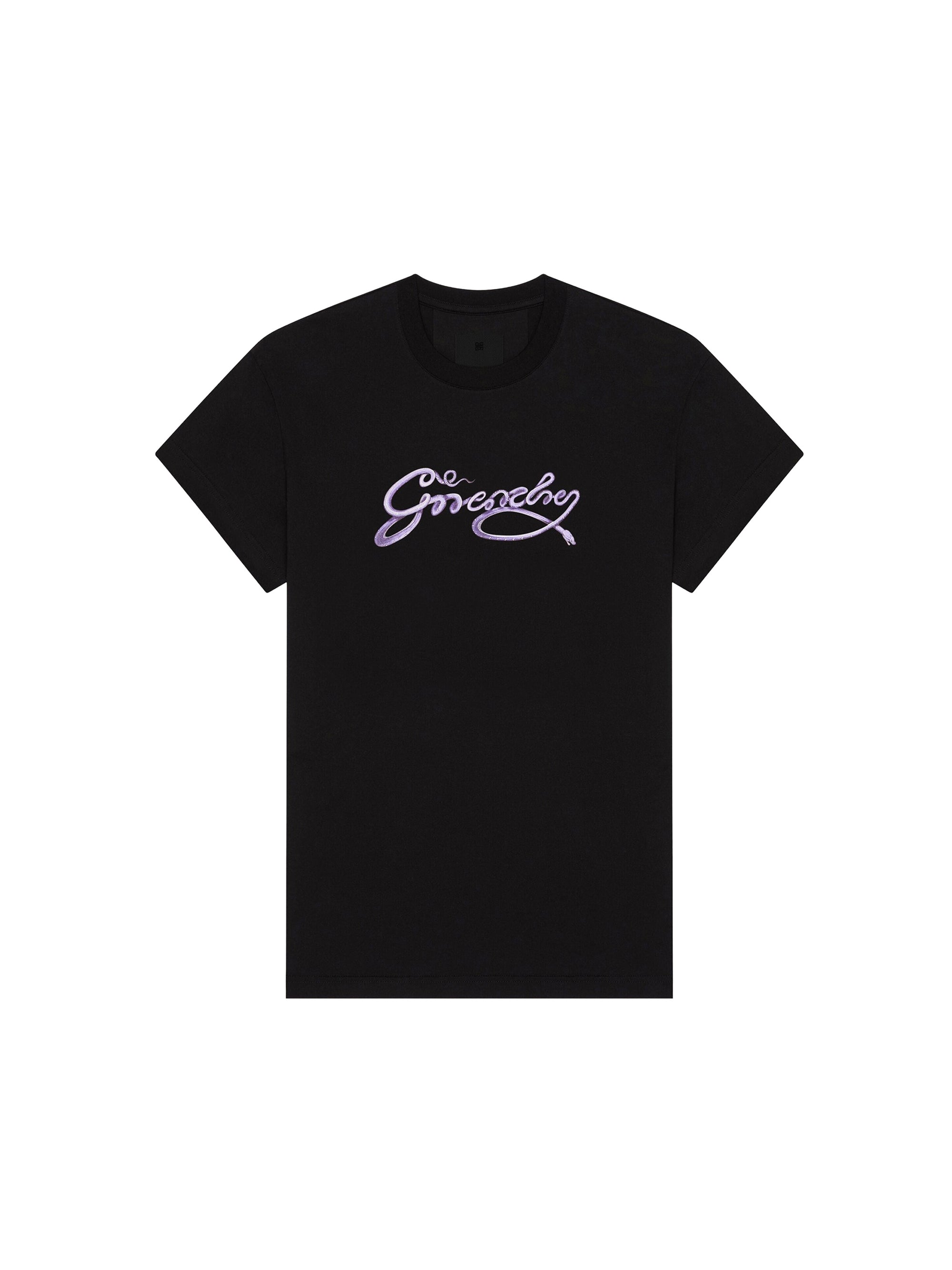 T-shirt monogramme 72 et sequins - Black