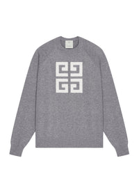 Pull 4G en cachemire - Grey & Ecru
