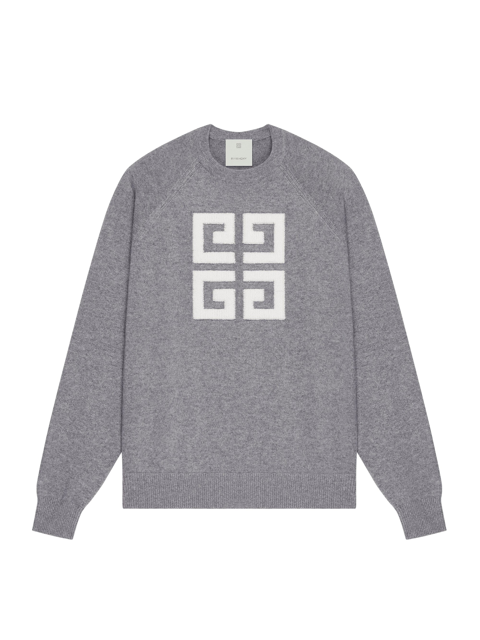 Pull 4G en cachemire - Grey & Ecru