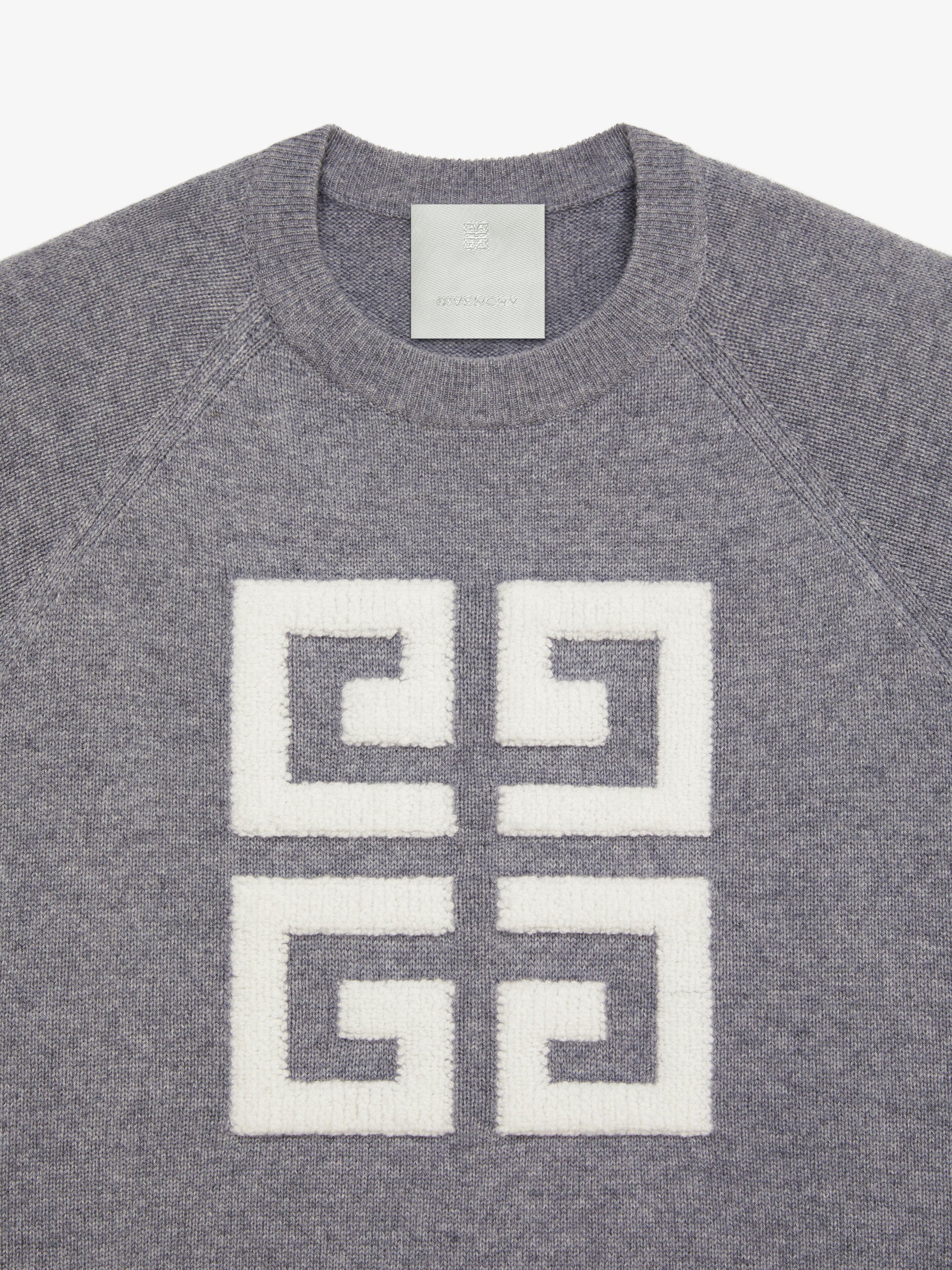 Pull 4G en cachemire - Grey & Ecru