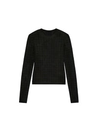 Monogram jacquard jumper - Black