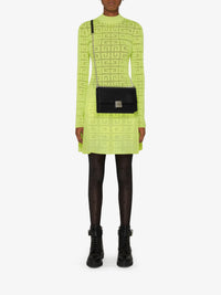 Stretch Jacquard Sweater - Fluo Yellow