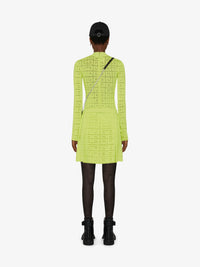 Stretch Jacquard Sweater - Fluo Yellow