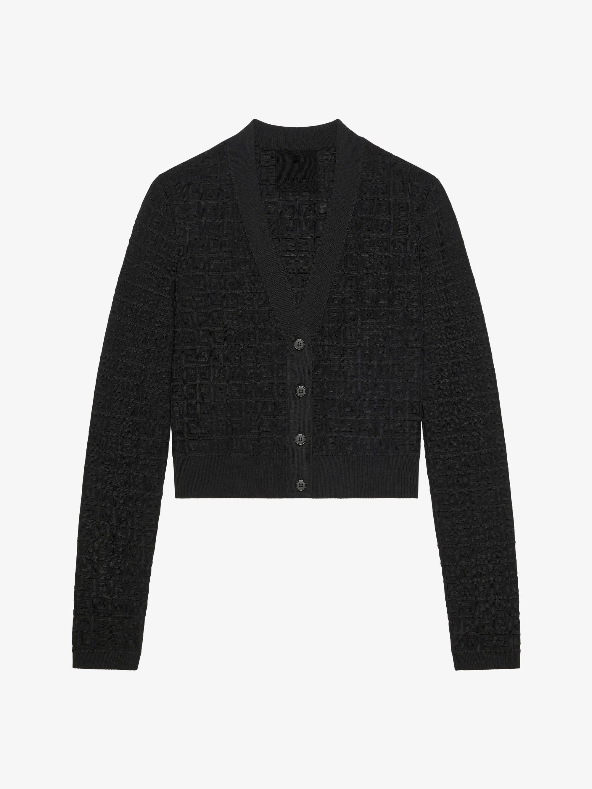 4G MONOGRAM CROPPED CARDIGAN