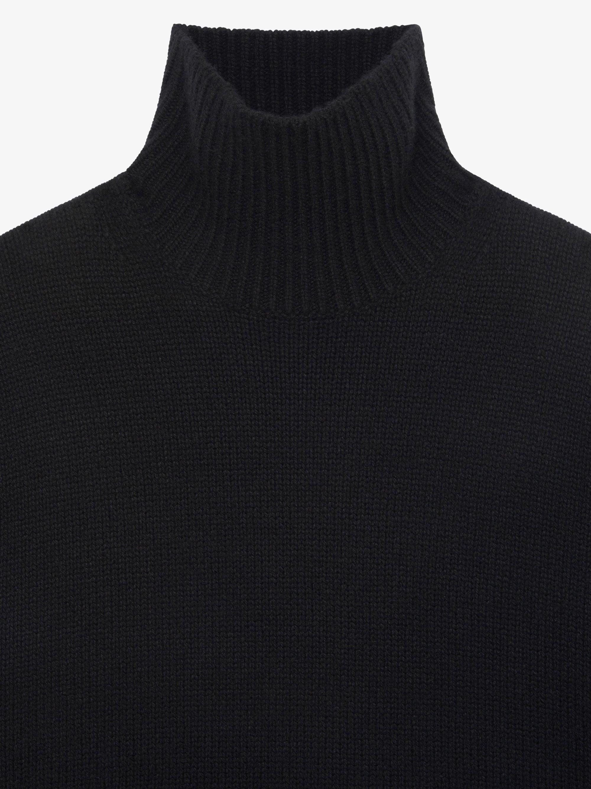 Pull à col roulé en cachemire - Noir