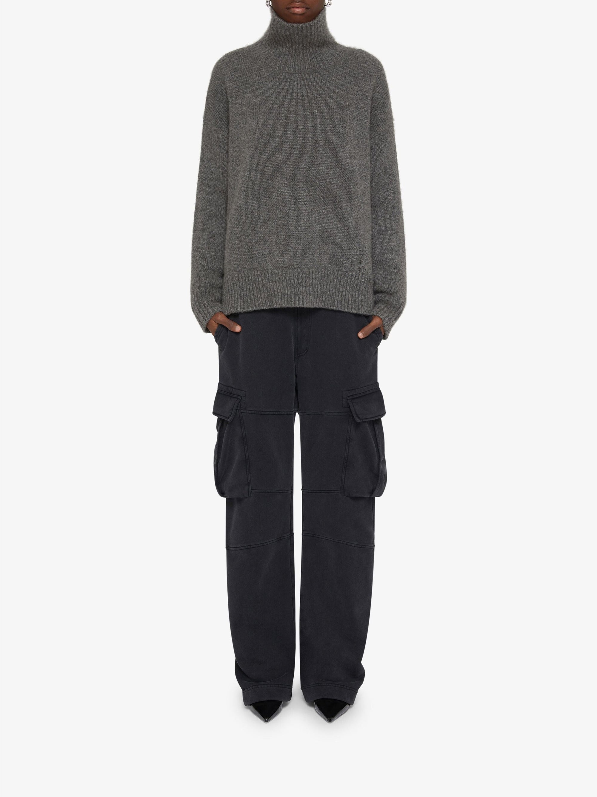 LONG ROLLED NECK SWEATER