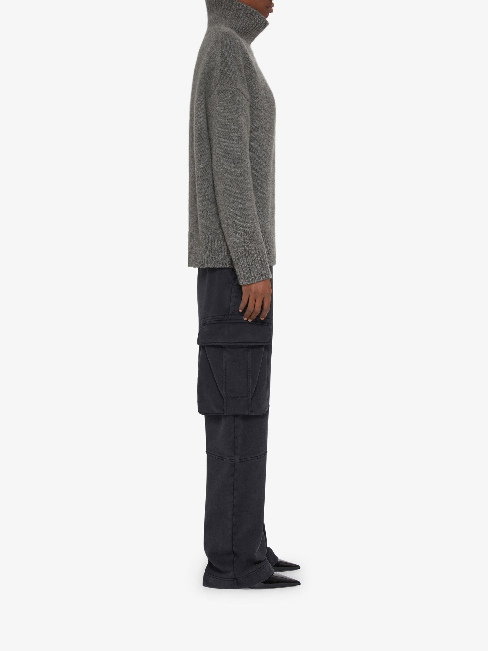 LONG ROLLED NECK SWEATER