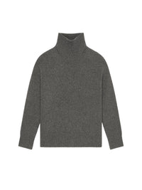 Cashmere roll-neck jumper - Grey Mix