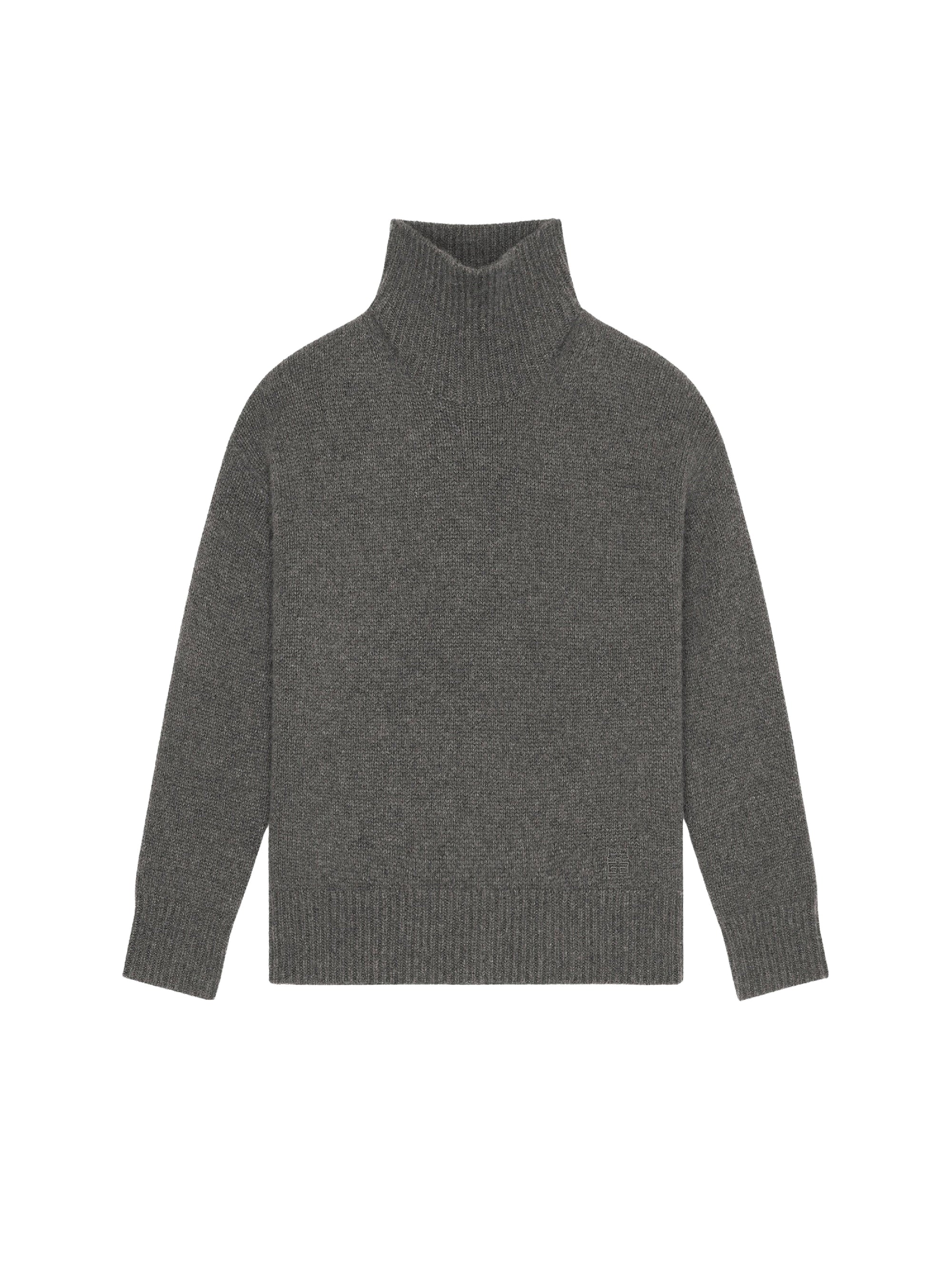 Cashmere roll-neck jumper - Grey Mix