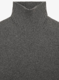 Pull à col roulé en cachemire - Gris Melange