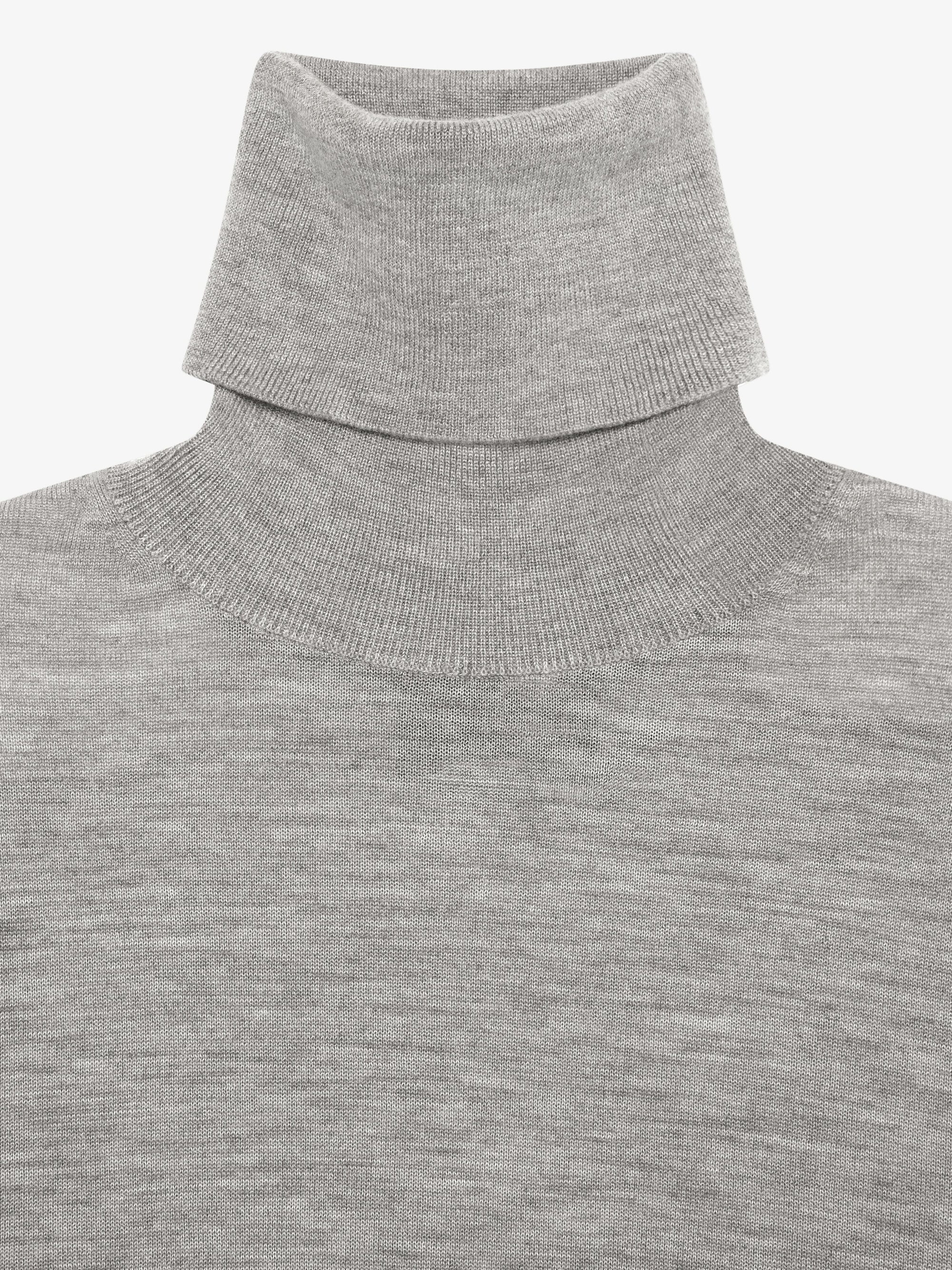 Pull à col roulé en cachemire - Silvery Grey