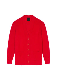 Cardigan en laine - Vermillon