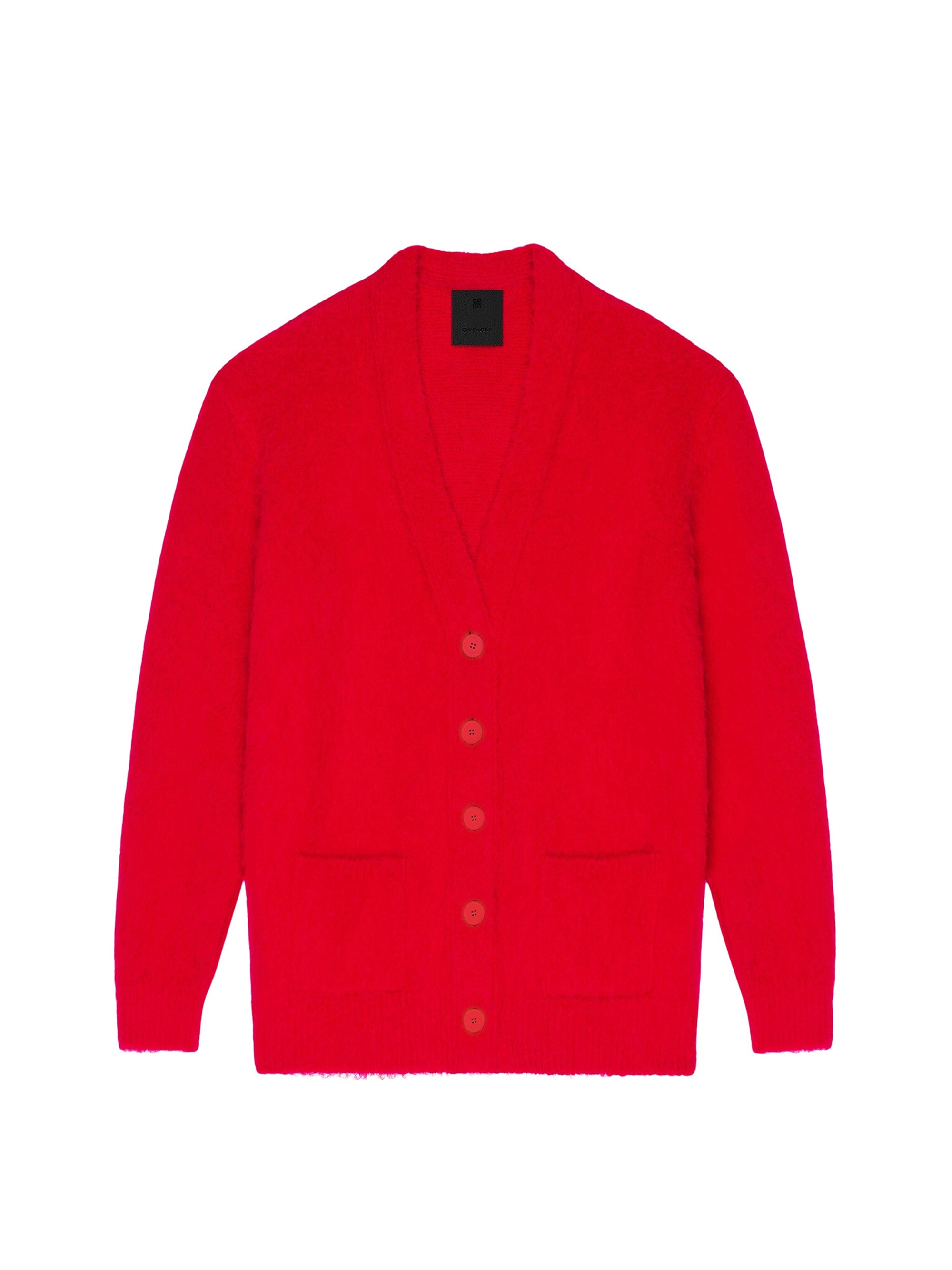 Cardigan en laine - Vermillon