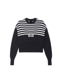 Pull à épaules tombantes en laine mélangée - Black