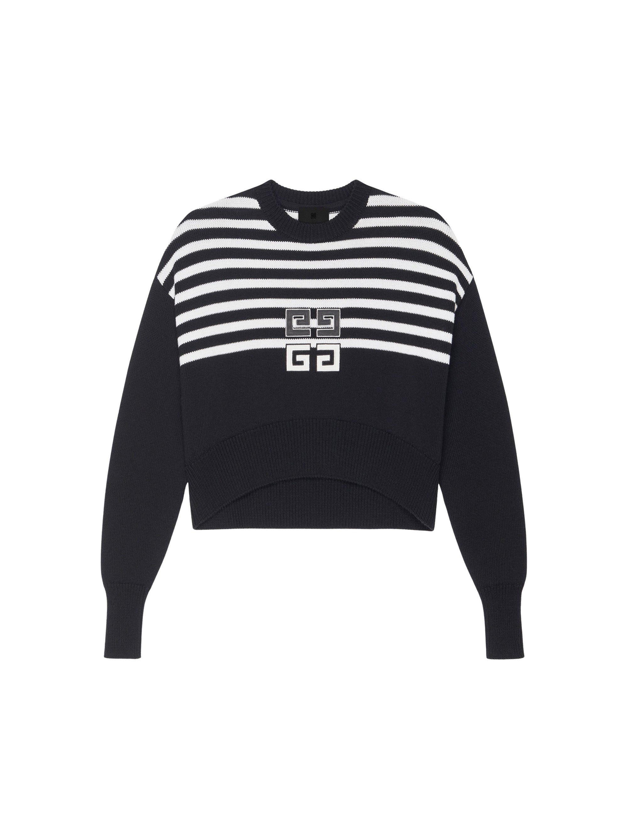Pull à épaules tombantes en laine mélangée - Black