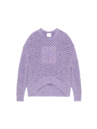 Pull col rond Monogram 4G en laine - Lavender