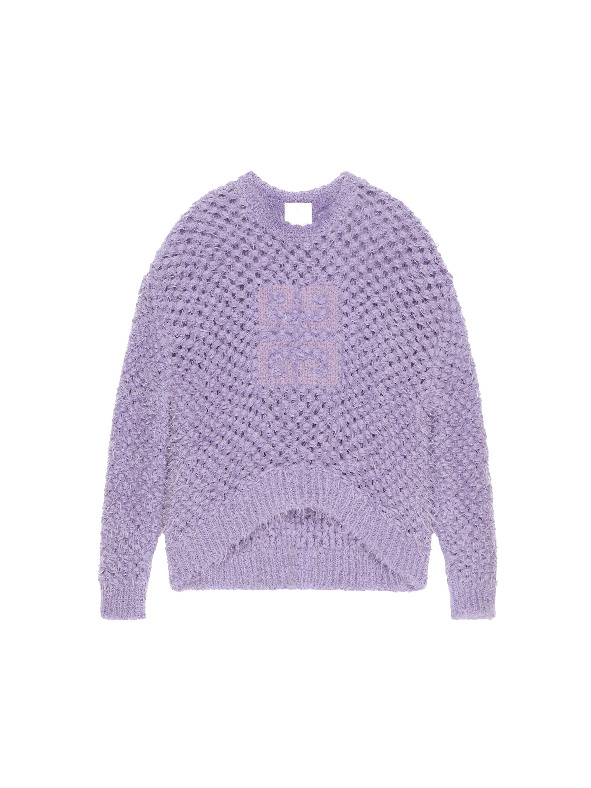 Pull col rond Monogram 4G en laine - Lavender