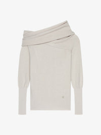 ASYMETRICAL DRAPED SWEATER