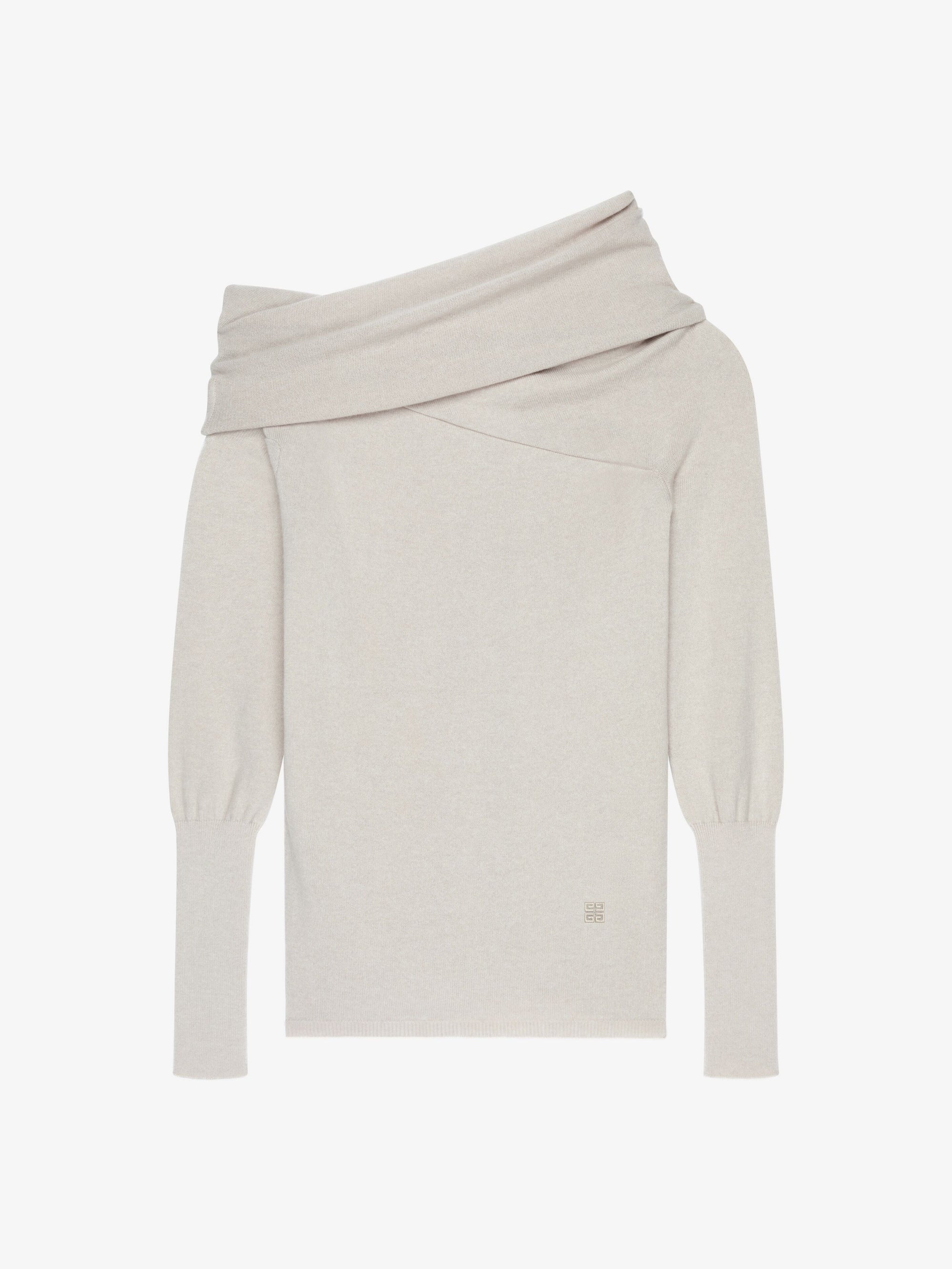 ASYMETRICAL DRAPED SWEATER