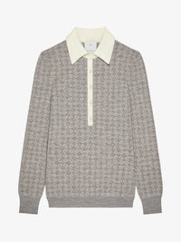 WOOL VISCOSE MONOGRAM 72 JACQUARD