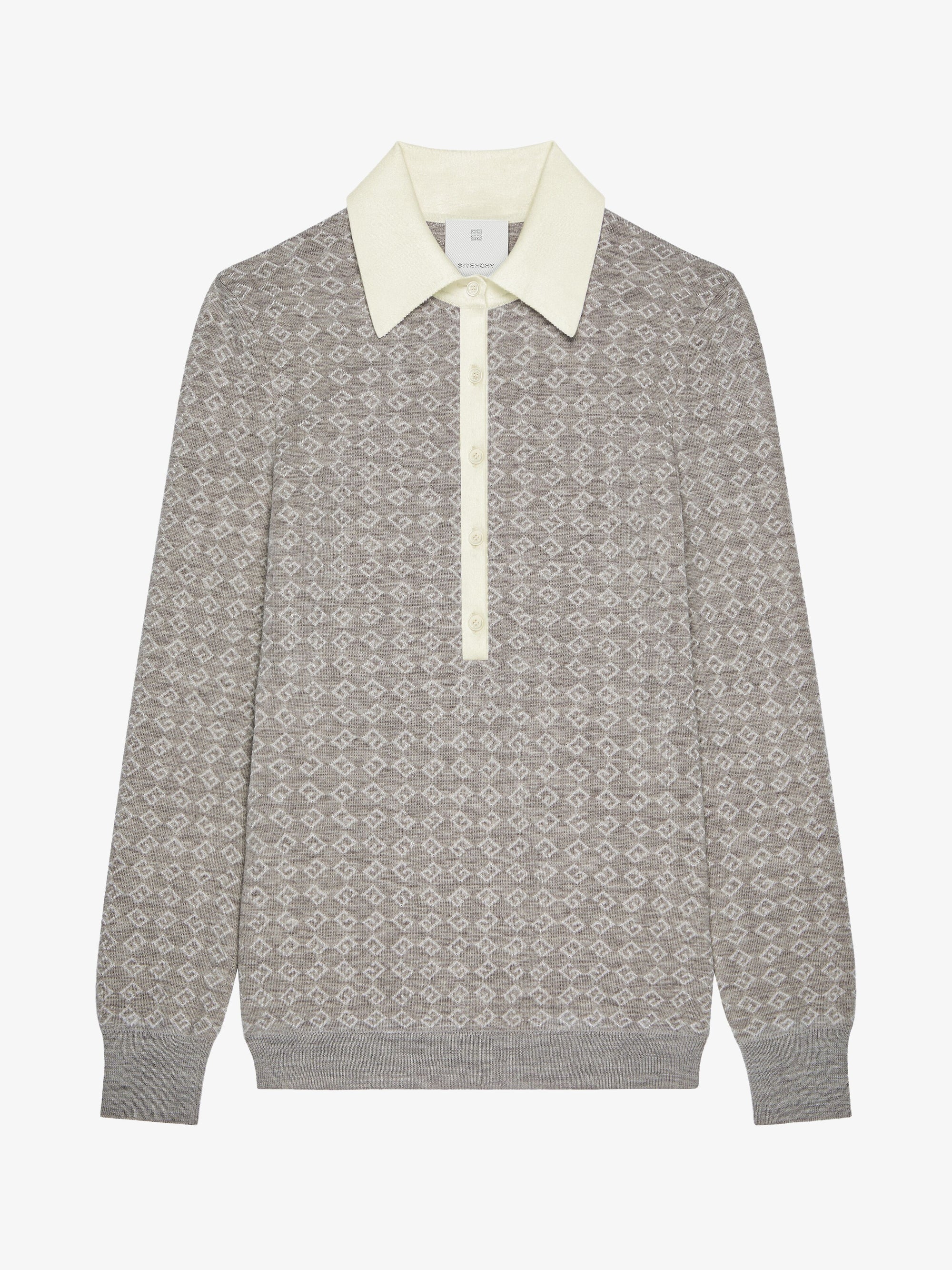 WOOL VISCOSE MONOGRAM 72 JACQUARD