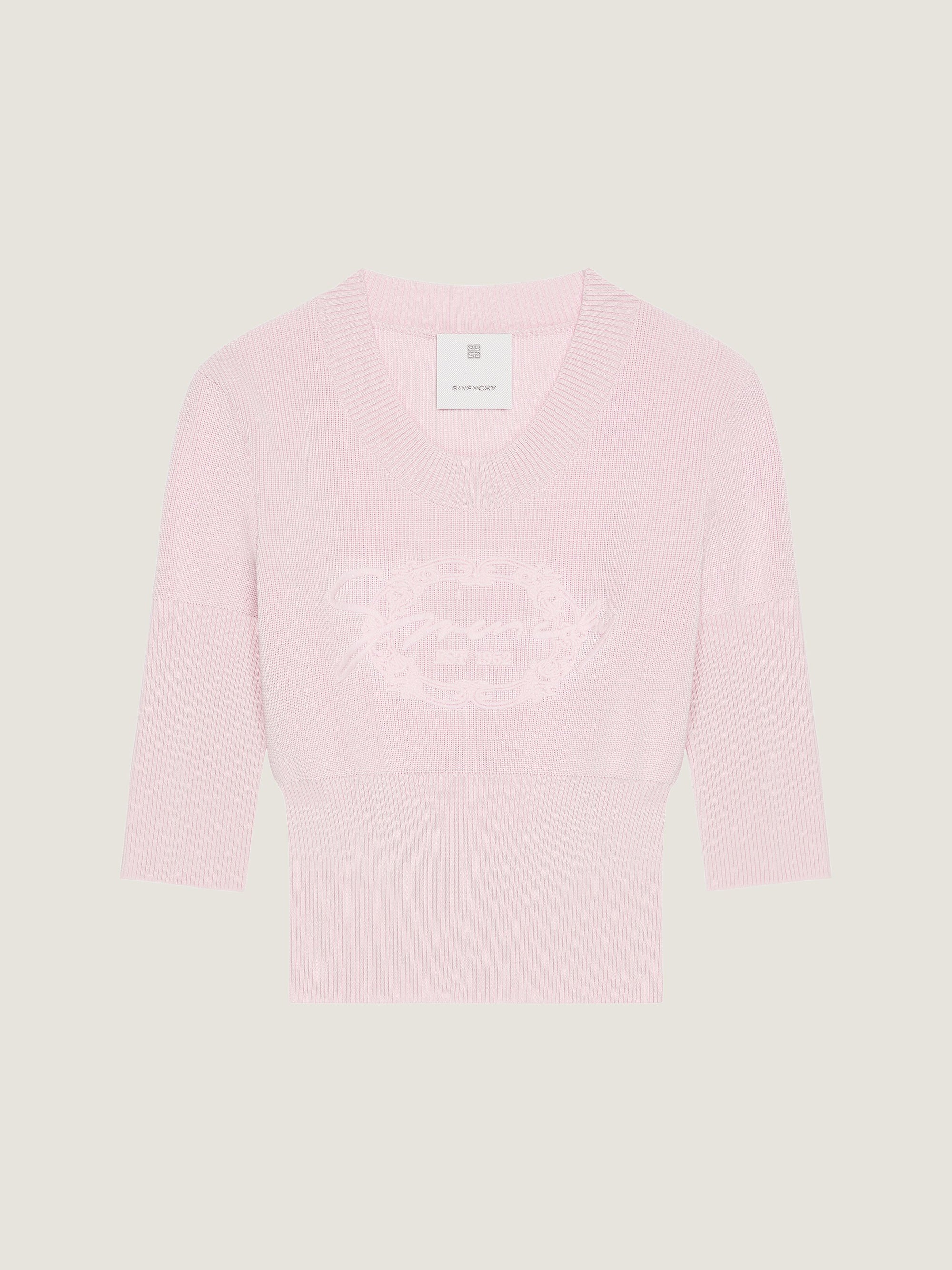 COTTON WOOL GIVENCHY FRAME EMBROIDERY
