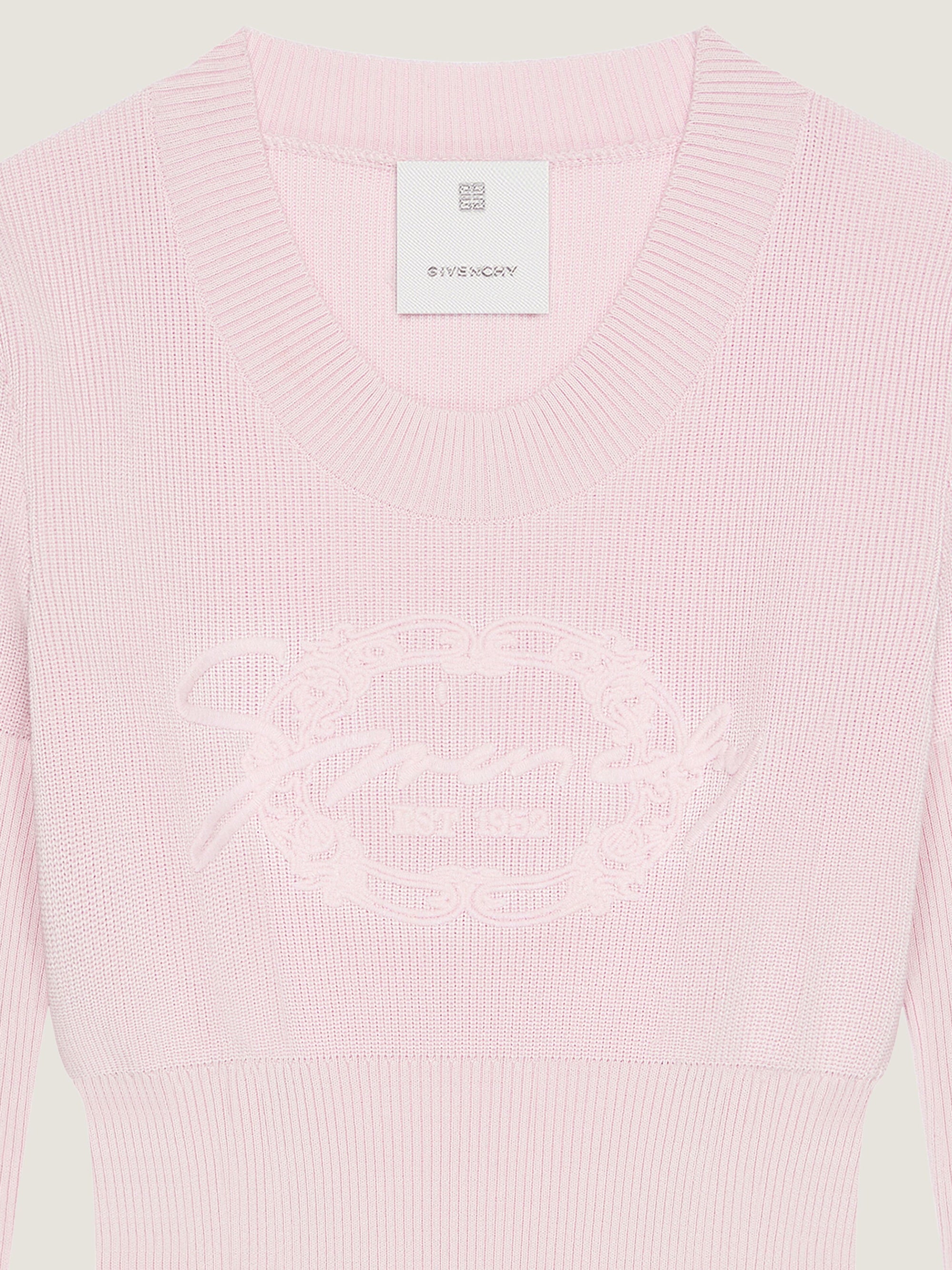 COTTON WOOL GIVENCHY FRAME EMBROIDERY