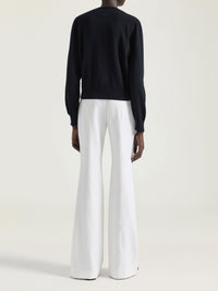 Pull col rond en mohair - Black