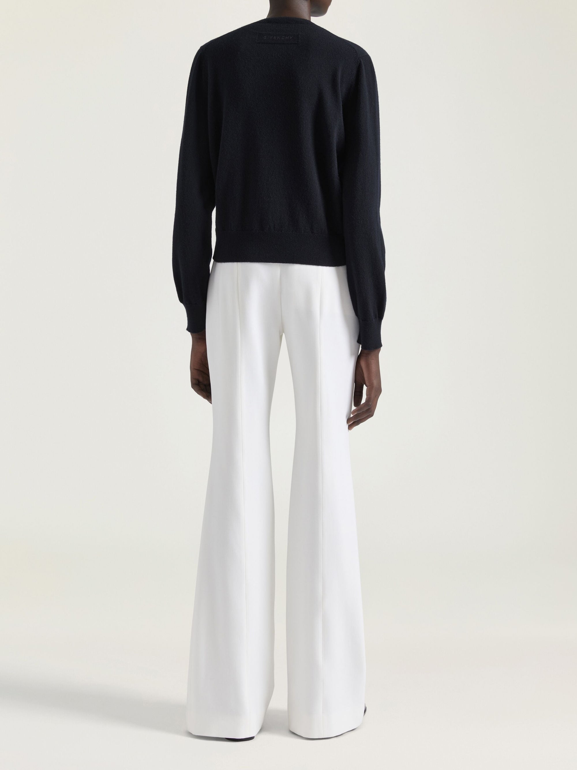 Pull col rond en mohair - Black