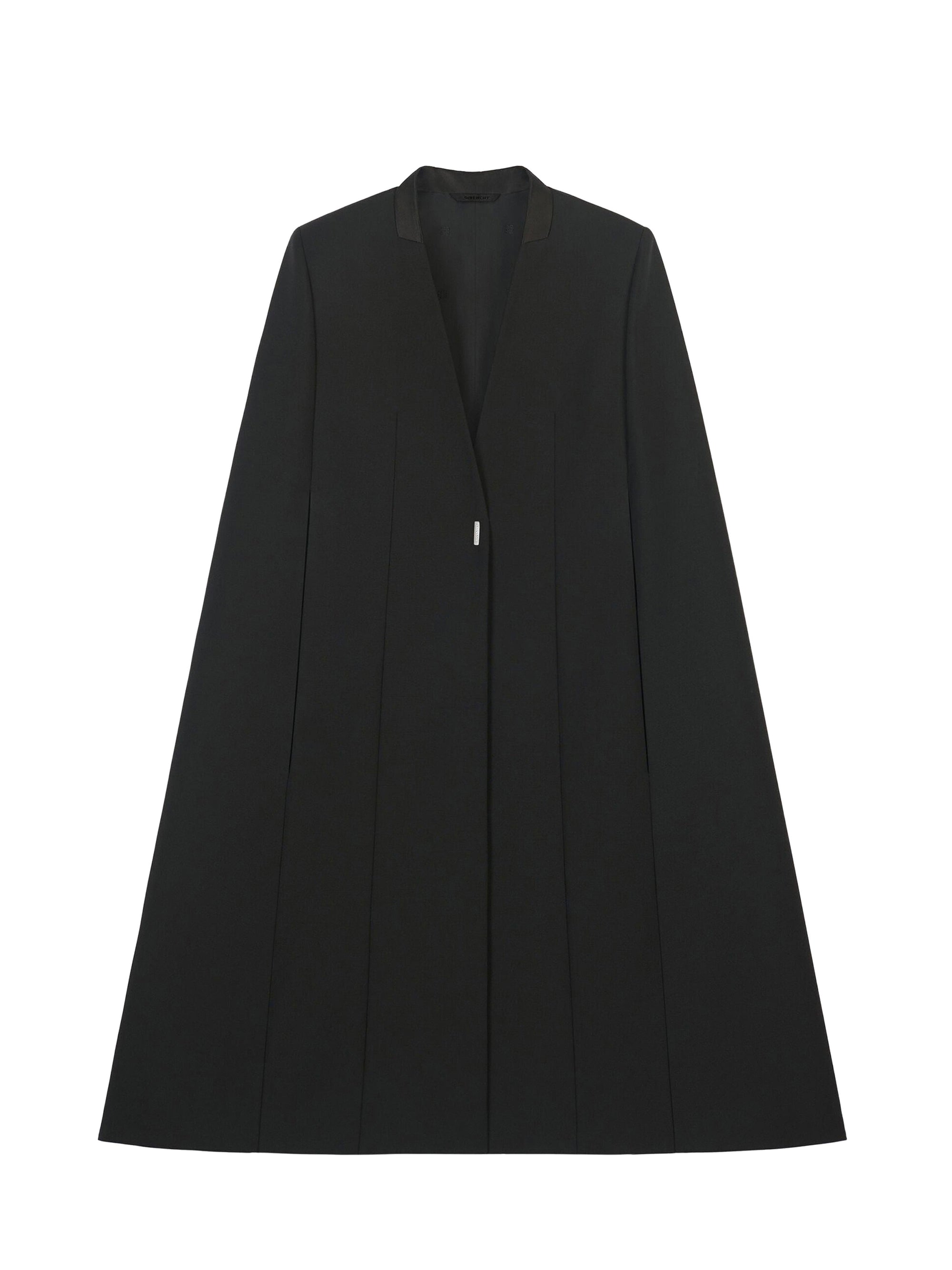Cape en laine - Noir