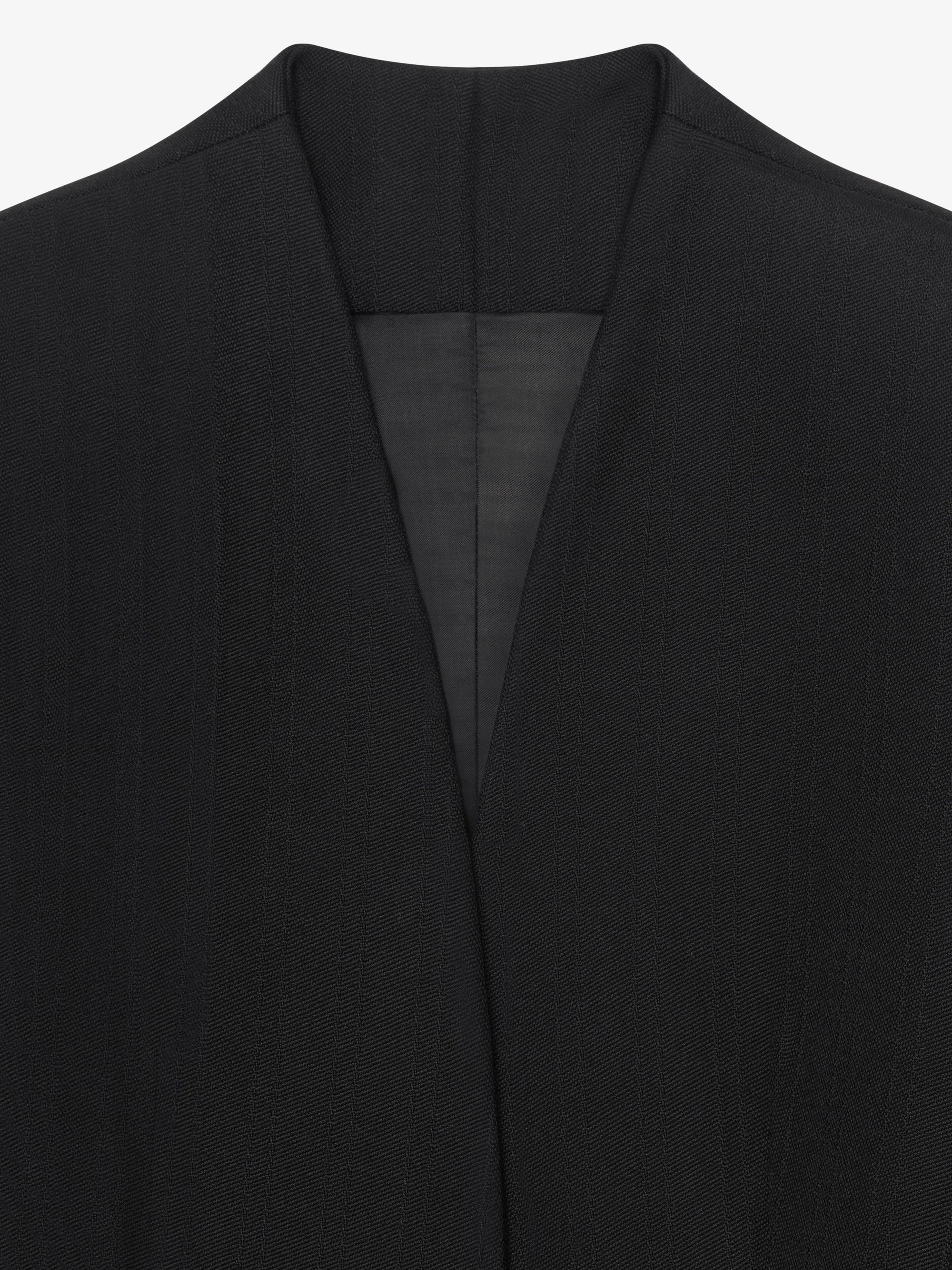 Manteau ajusté en laine - Black