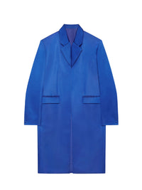 Manteau kissing en soie - Bleu