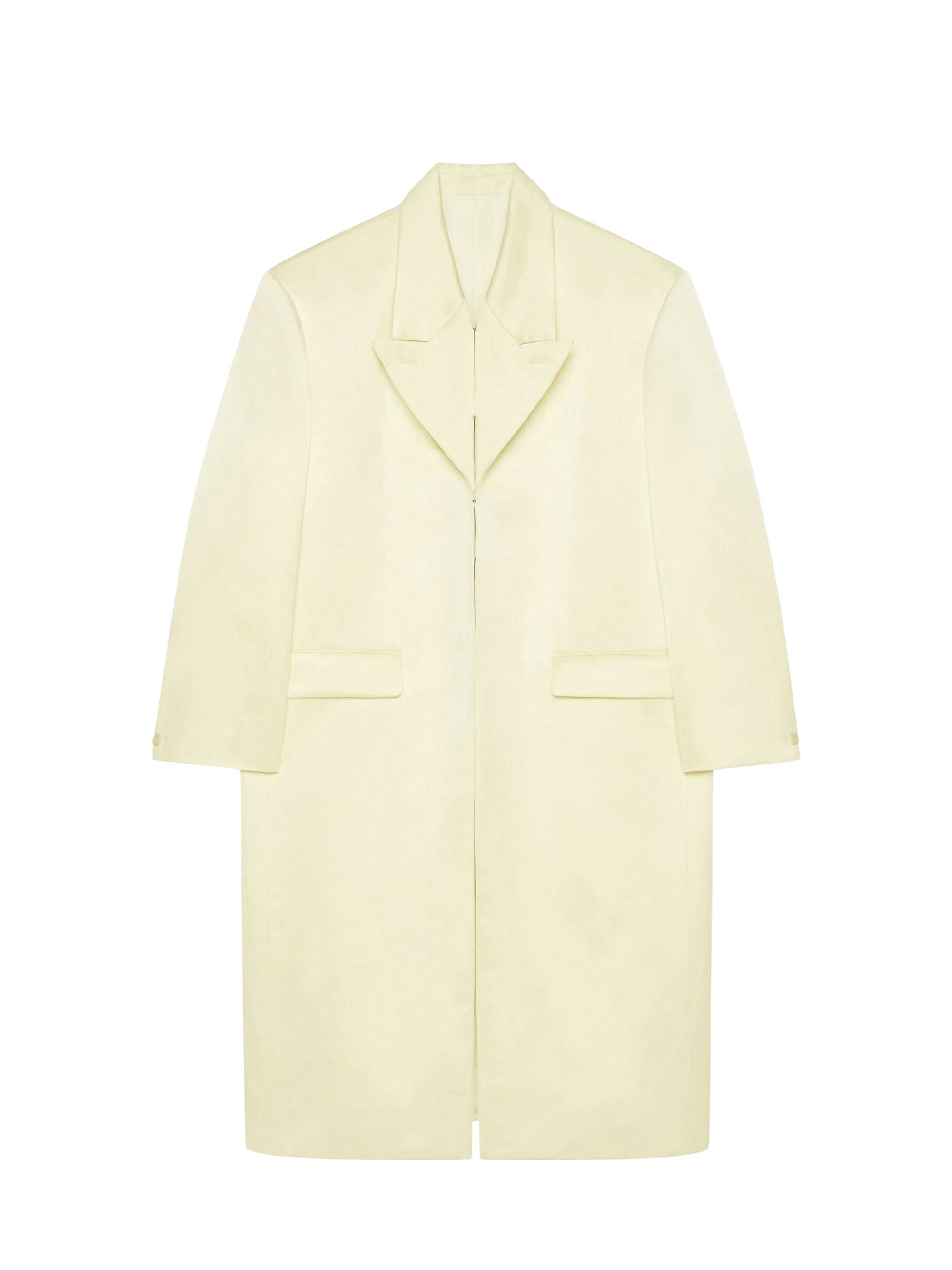 Manteau en satin de soie - Beurre