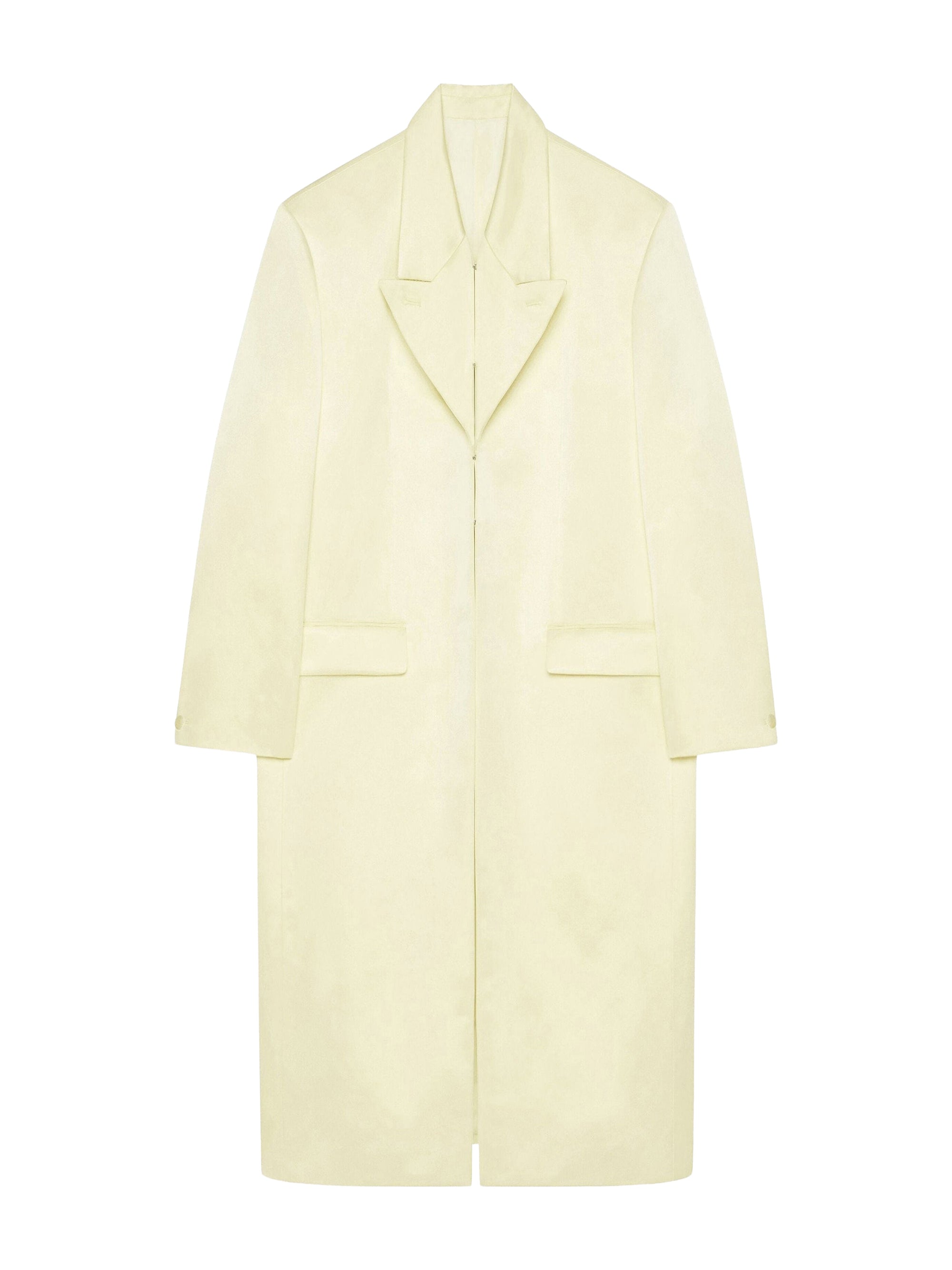 Silk satin coat - Butter