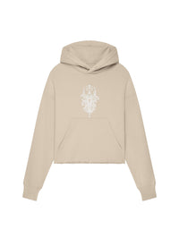 Sweatshirt cropped imprimé chandelier - Pumice Beige