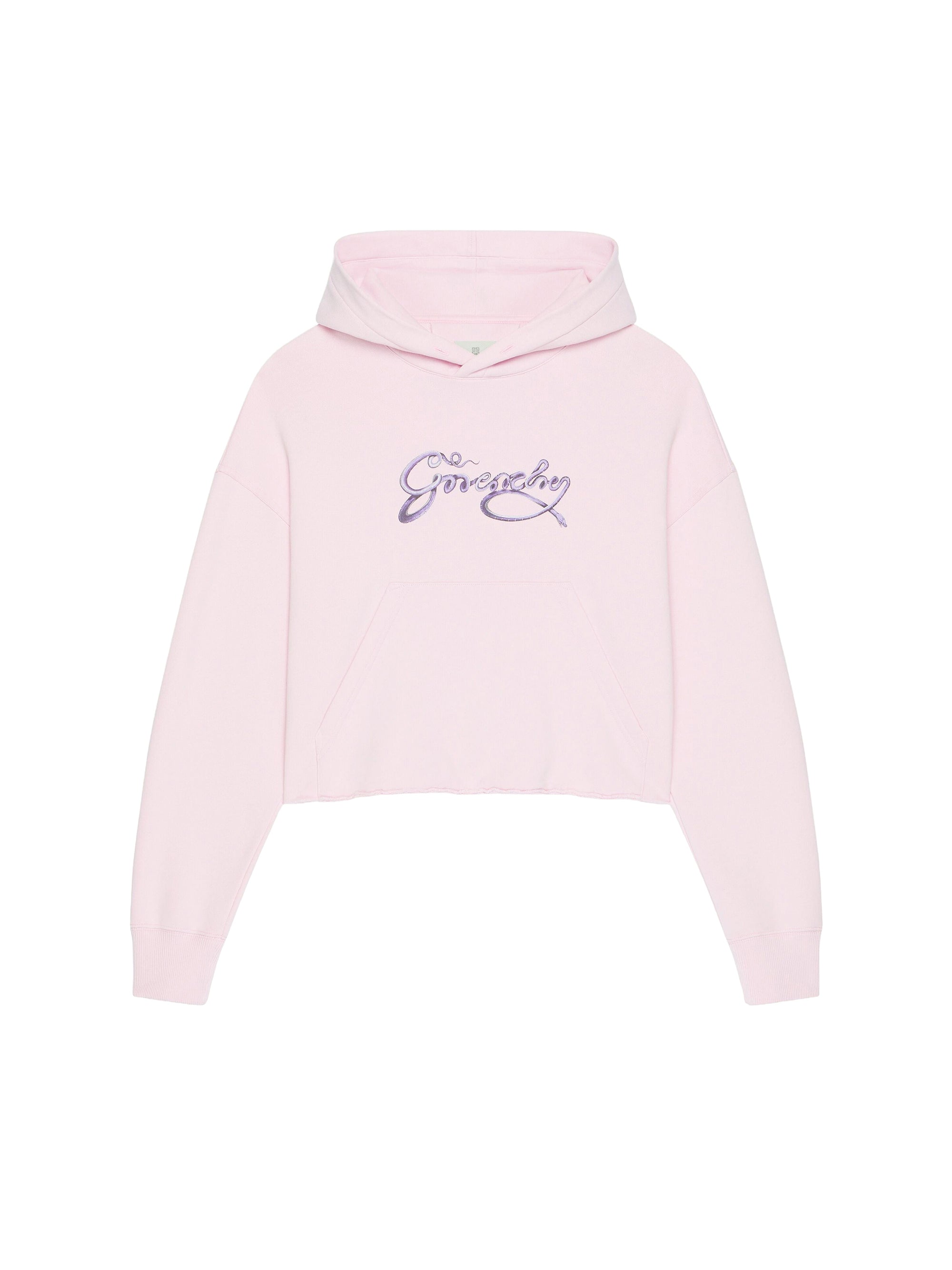 Sweat à capuche court - Pale Pink
