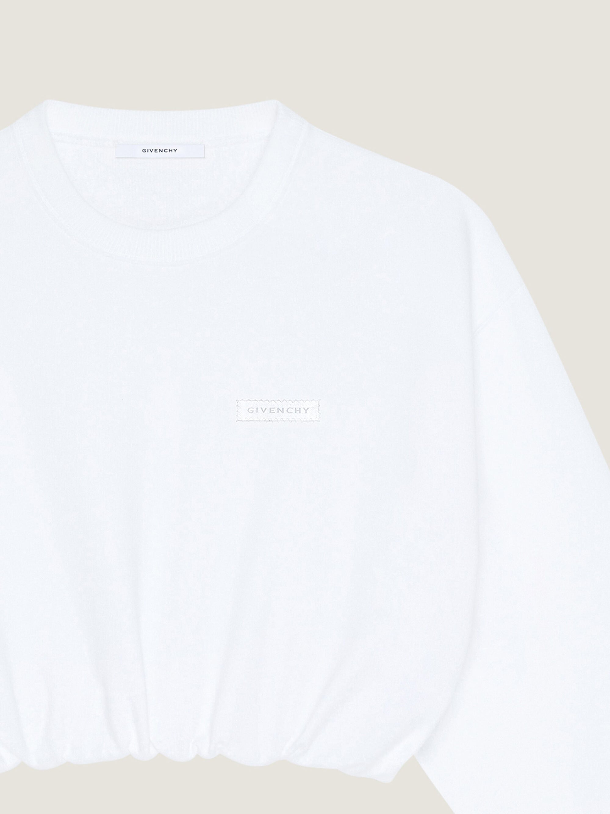 CROPPED COCOON SLEEVE SWEATSHIRT
