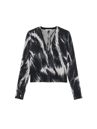 Cropped cardigan - Grey Mix