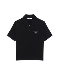 Top wool polo shirt - Black