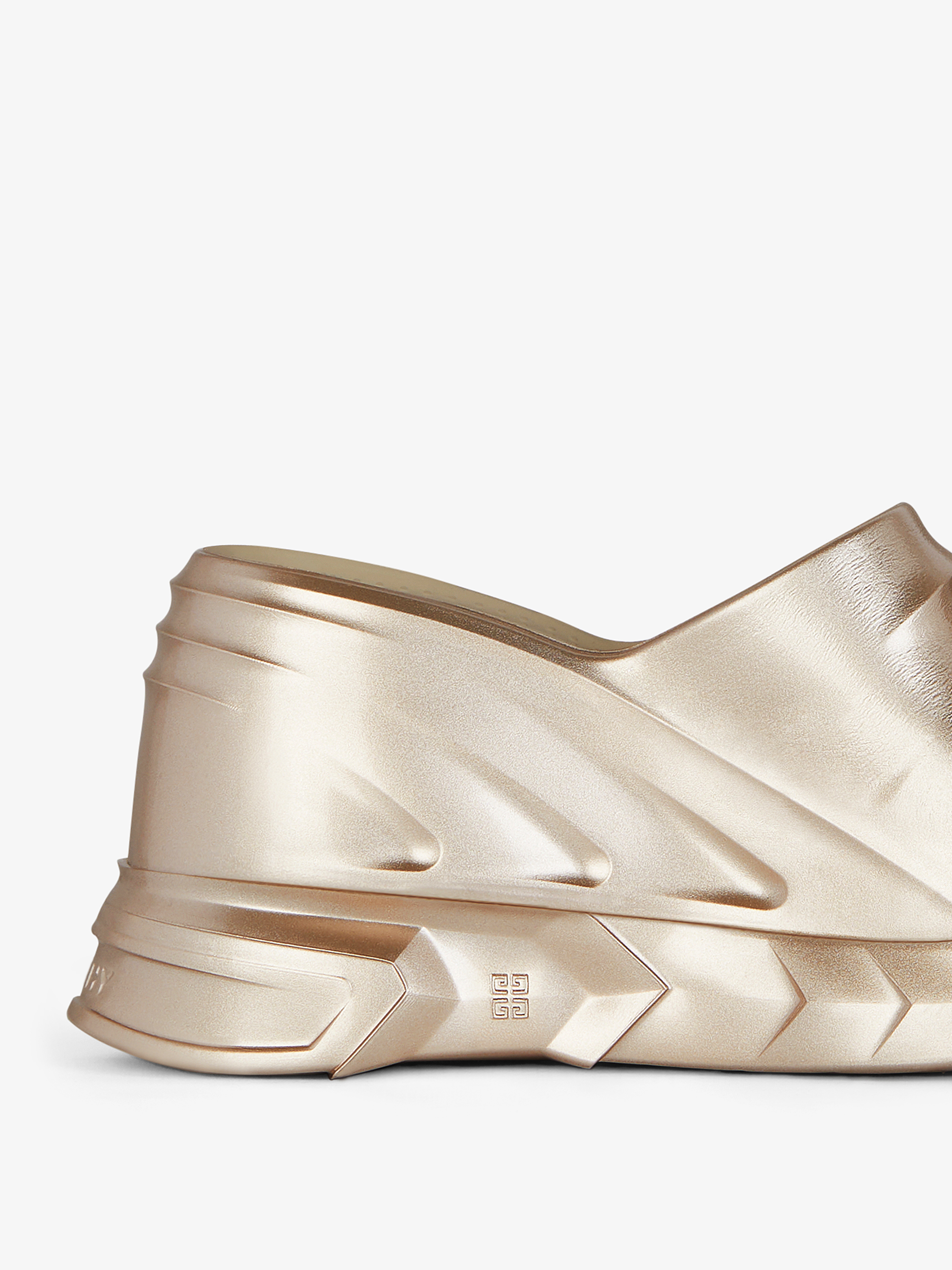 MARSHMALLOW SLIDER WEDGE SANDALS
