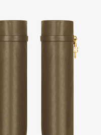 GRAINED LEATHER/GOLDEN PADLOCKS