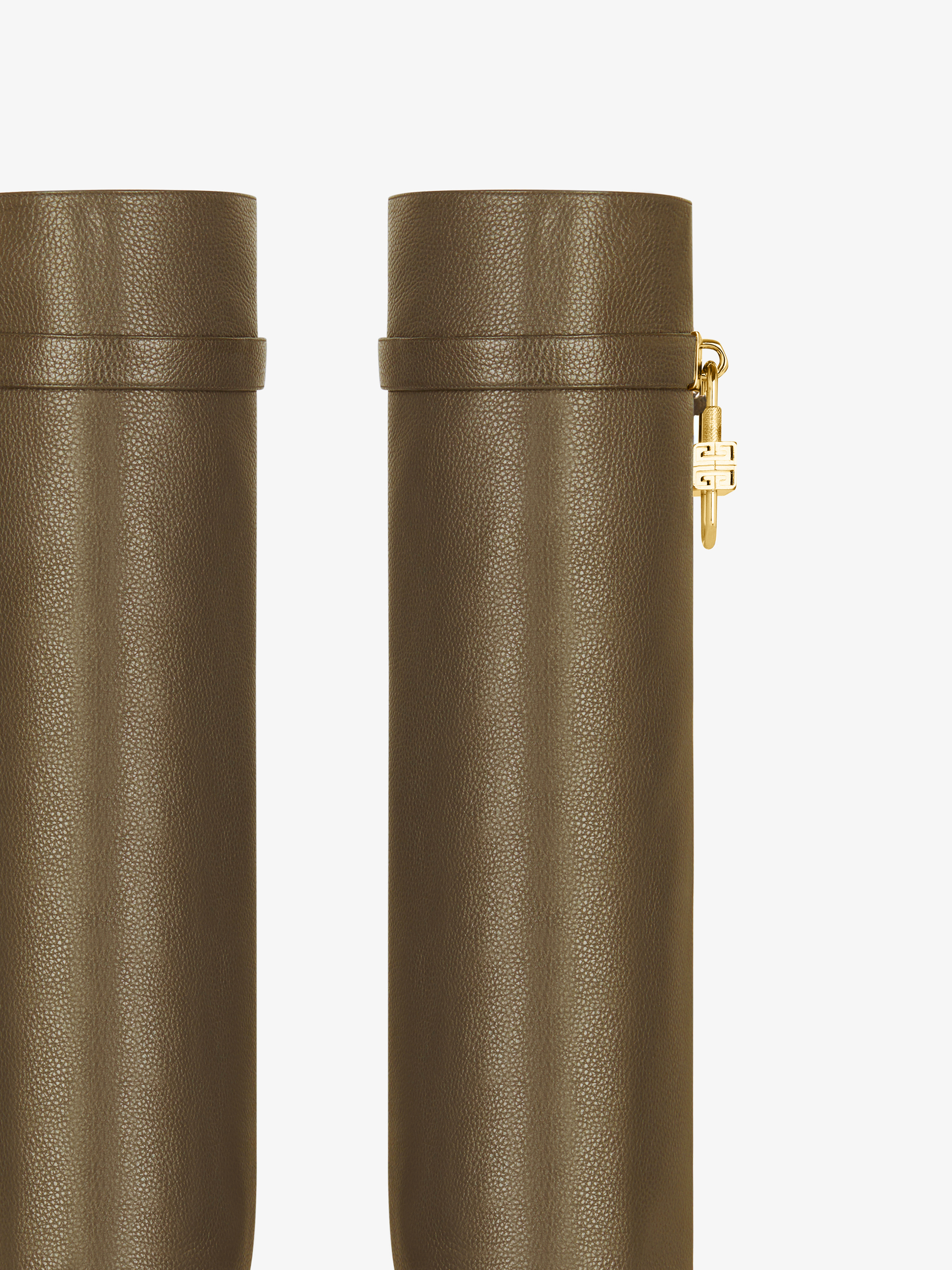 GRAINED LEATHER/GOLDEN PADLOCKS