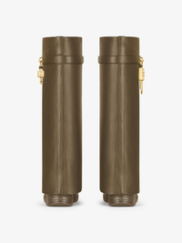 GRAINED LEATHER/GOLDEN PADLOCKS